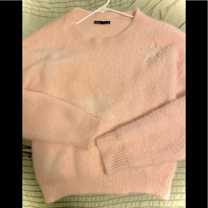 You Are a Star! Fuzzy Pink Sweater